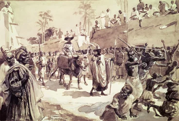 Entrance of Captain Louis Gustave Binger into Kong in 1888